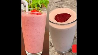 Mixed fruits | Berry medley smoothies with heavy cream