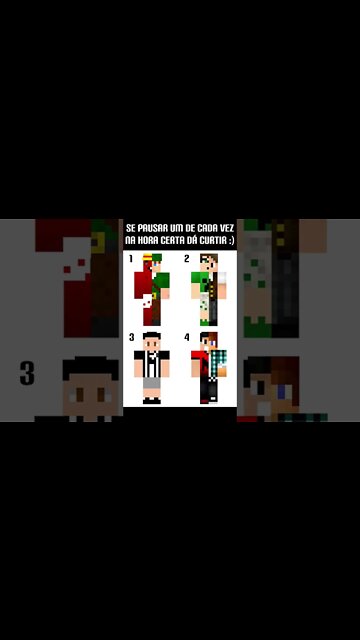 MINECRAFT: PAUSE NA HORA EXATA E COMENTE QUAL CONSEGUIU! #shorts