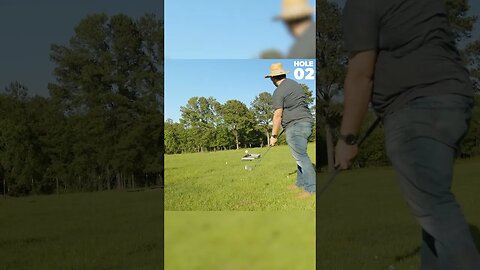 #shorts | WE PLAY REDNECK GOLF | GARDEN GOLF | GOPRO ATTACHED TO GOLF CLUB EPIC VIEW | CIWTG