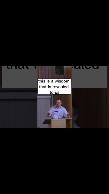 A VERY Different Kind of WIsdom!! (than the wisdom of man)