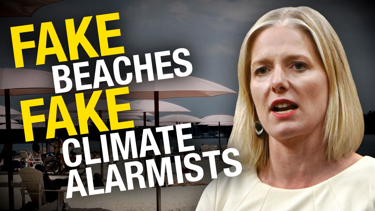 Climate Barbie bids adieu, but not before applauding a Toronto beach that isn't much of a beach