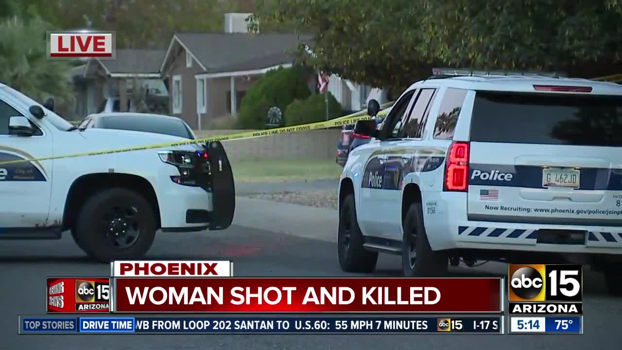 Woman shot, killed in Phoenix
