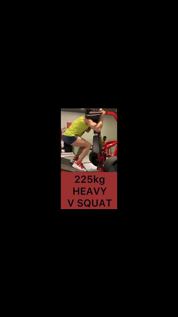 225kg V SQUAT | Heavy Leg Workout #shorts