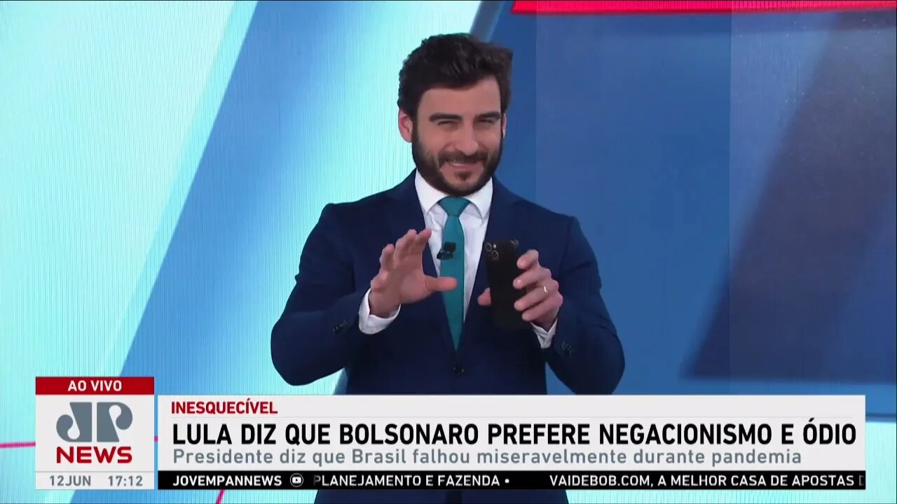 Lula afirma que Bolsonaro prefere negacionismo e discurso de ódio