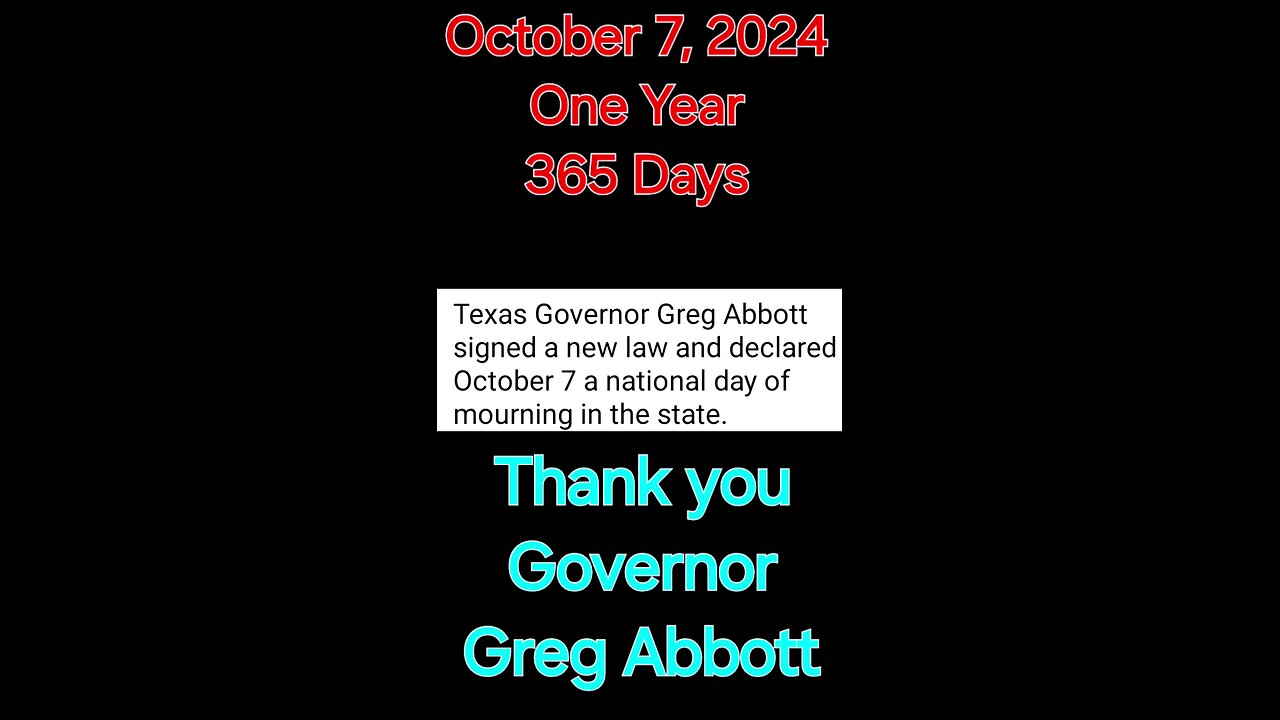 THANK YOU GOVERNOR GREG ABBOTT!