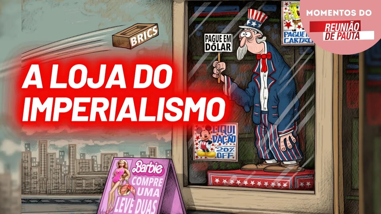 Charge do Jota: a loja do imperialismo | Momentos do Reunião de Pauta