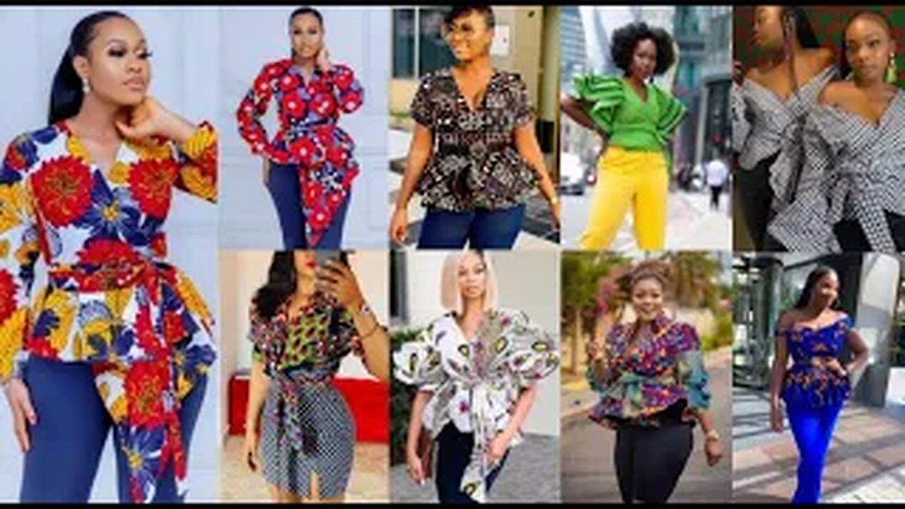 Beautiful Ankara Blouse Styles || Beaux Styles de Chemisiers d'Ankara