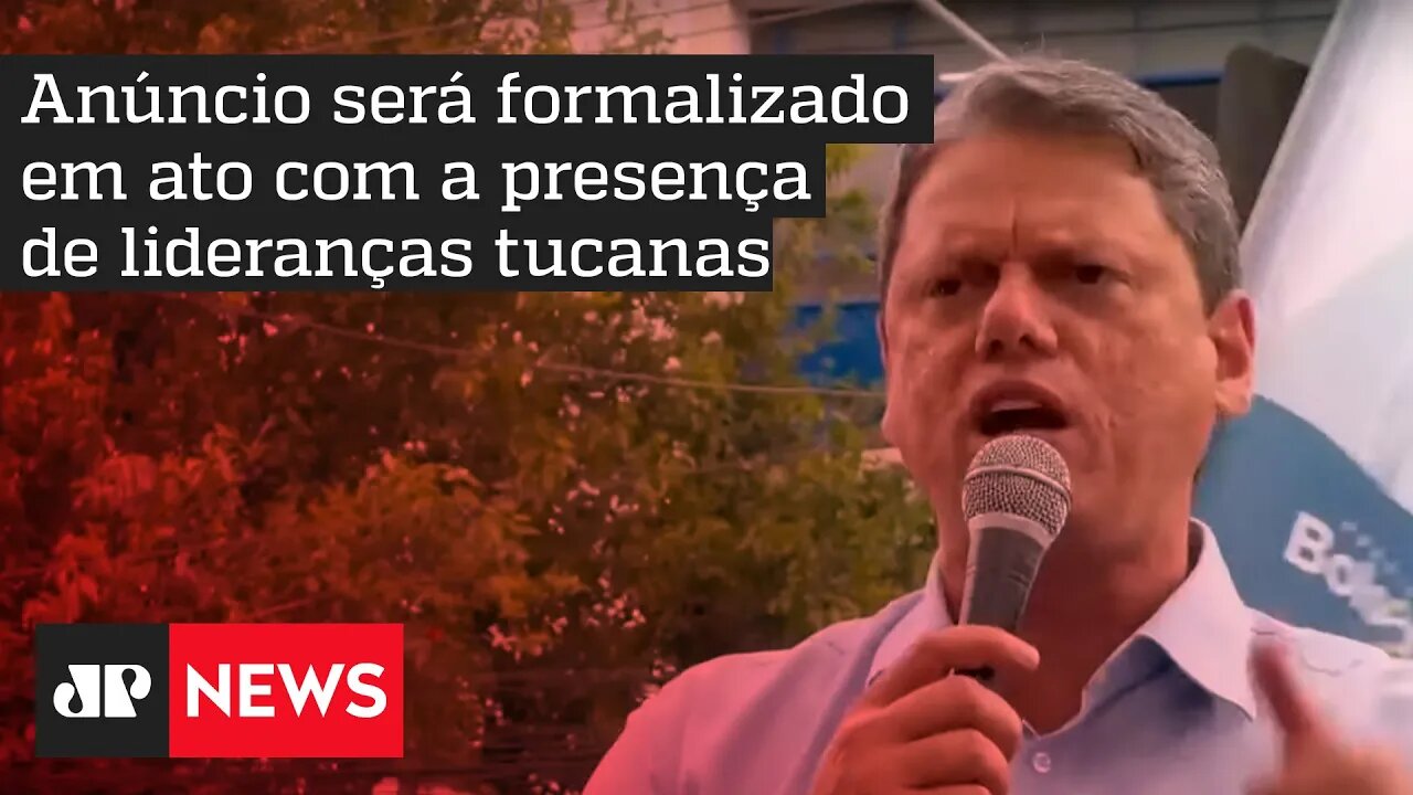 Tarcísio de Freitas ganha apoio formal do PSDB nesta terça-feira (25)