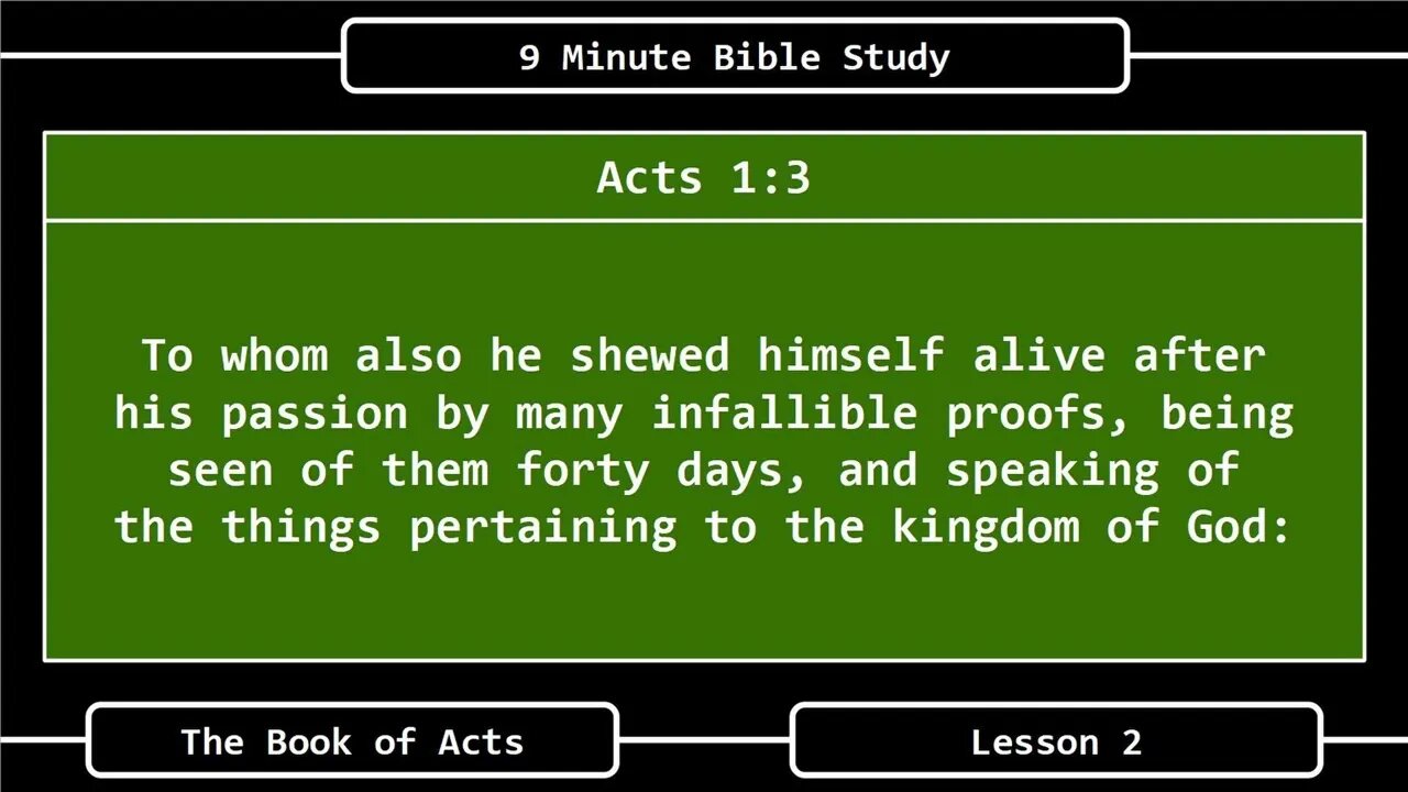 9 Minute Bible Study