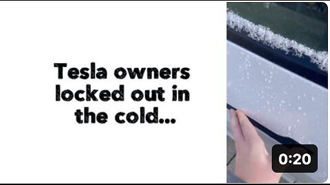 Tesla owners locked out in the cold...