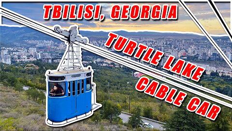Descent on the Turtle Lake Cable Car: Turtle Lake → Vake Park [Window View]