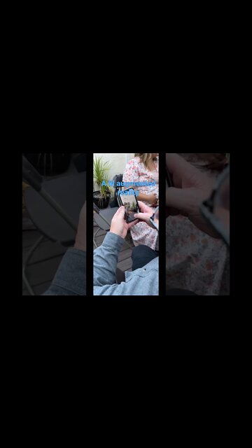 Showing my family my AR art #augmentedreality