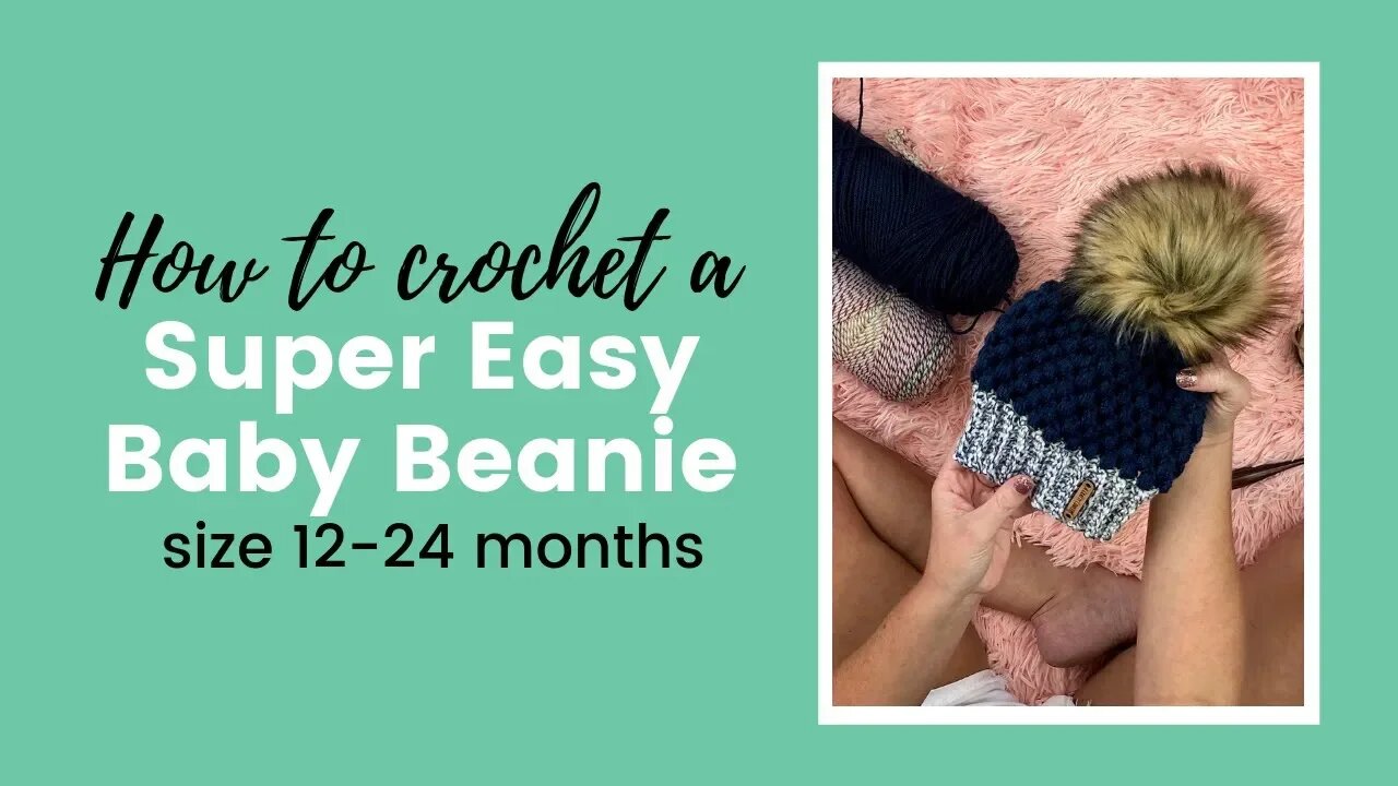 The Easiest Crochet Baby Beanie - Perfect For Beginners