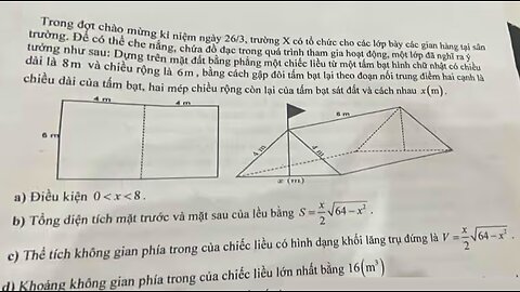 Trong đợt chào mừng kỉ niệm ngày 26/3, trường X có tổ chức cho các lớp bày các gian