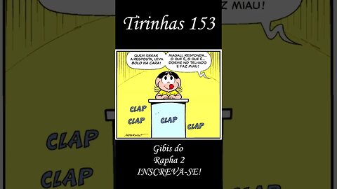 Tirinhas da Turma da Mônica nº 153 | Gibis do Rapha 2