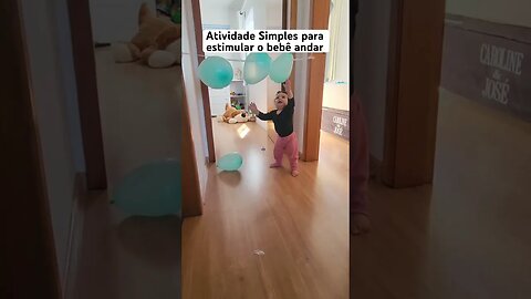 Atividade simples que ajuda o bebê andar
