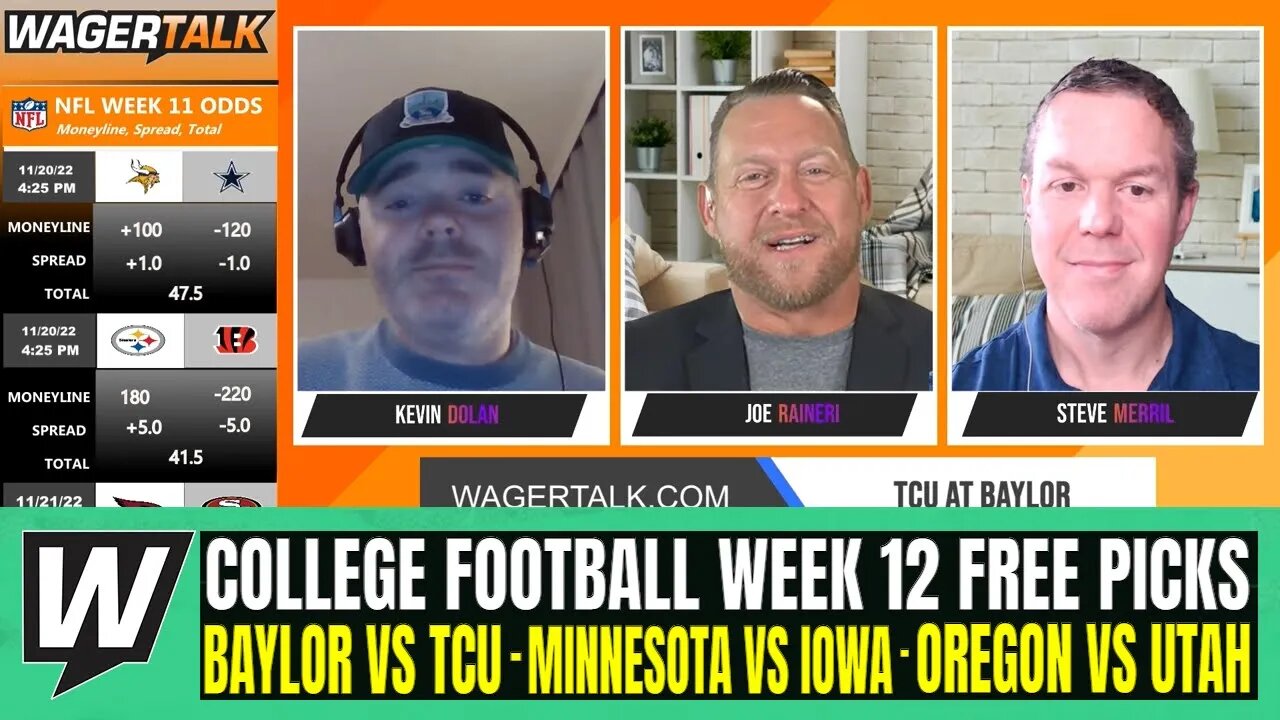 Baylor vs TCU | Minnesota vs Iowa | Oregon vs Utah | College Football Week 12 Betting Preview