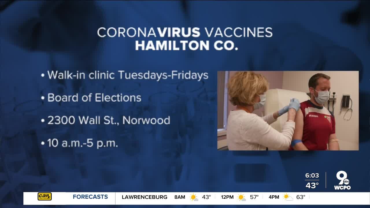 Walk-up COVID-19 vaccine clinic back at the Board of Elections starting Tuesday