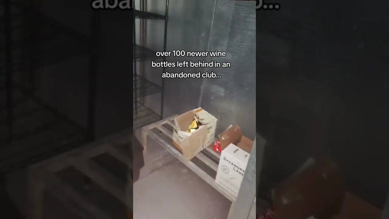 I found over a hundred wine bottles