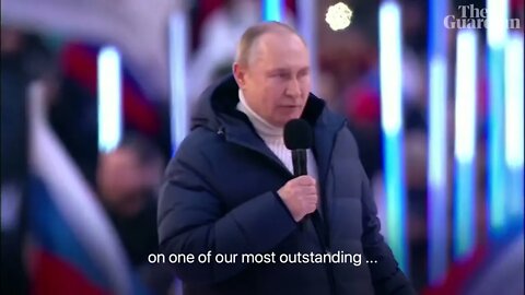 Russian state TV cuts away from Putin at pro-Russia rally