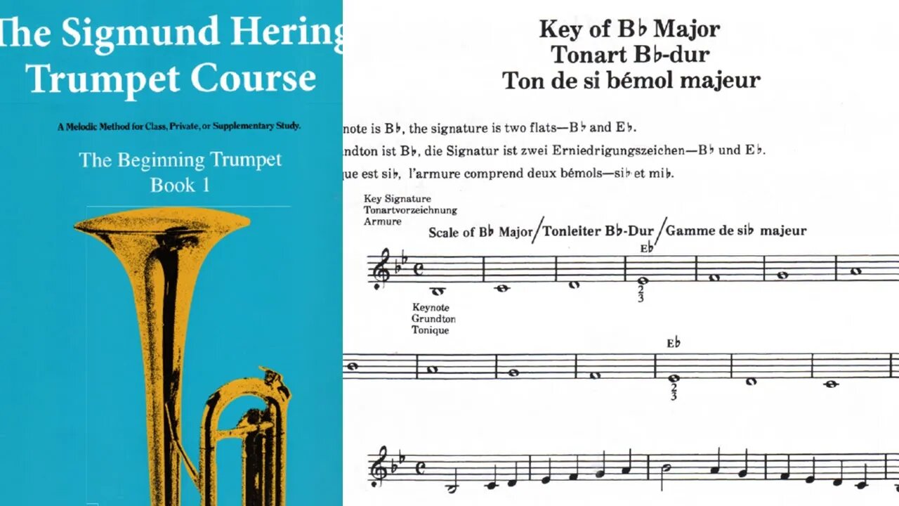 🎺 [MÉTODO DE TROMPETE] Livro 1 do método de Sigmund Hering 67 & 68 - Escala de Sib