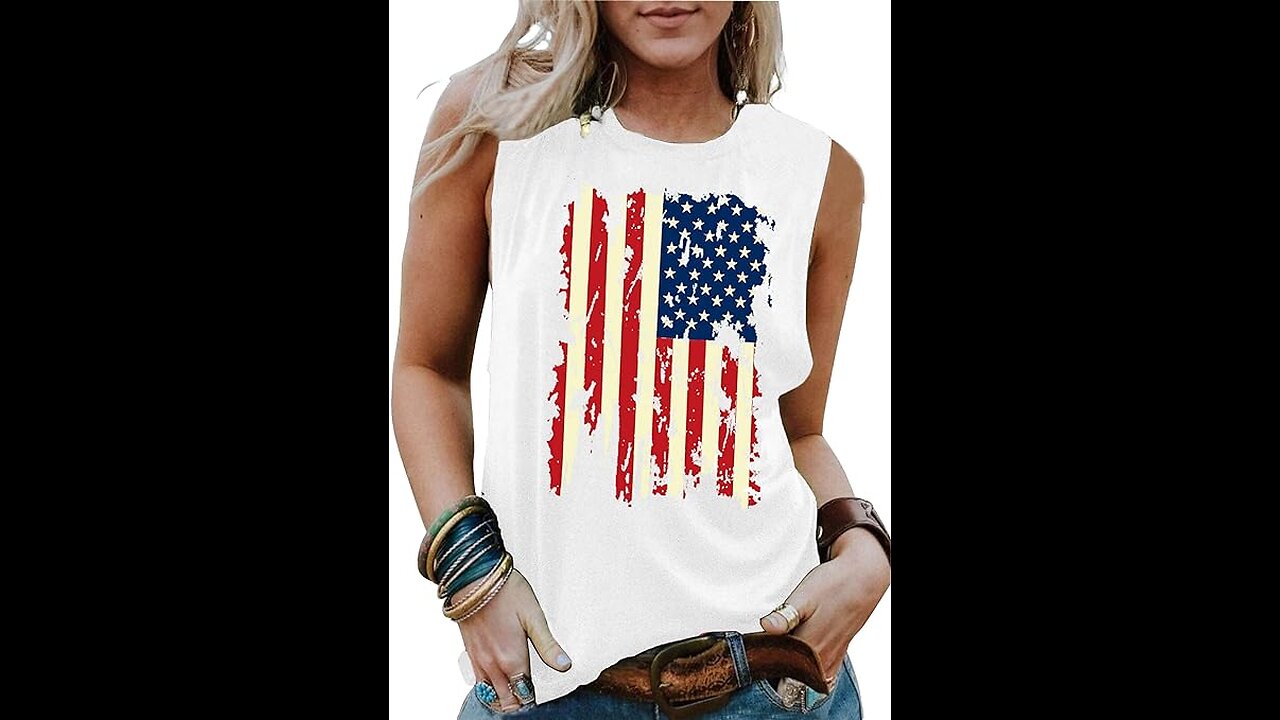 American Women USA Flag T-Shirt