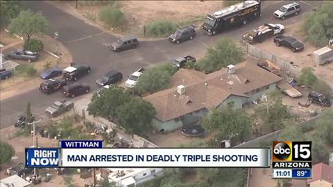 Man accused of shooting, killing 3 in Wittmann