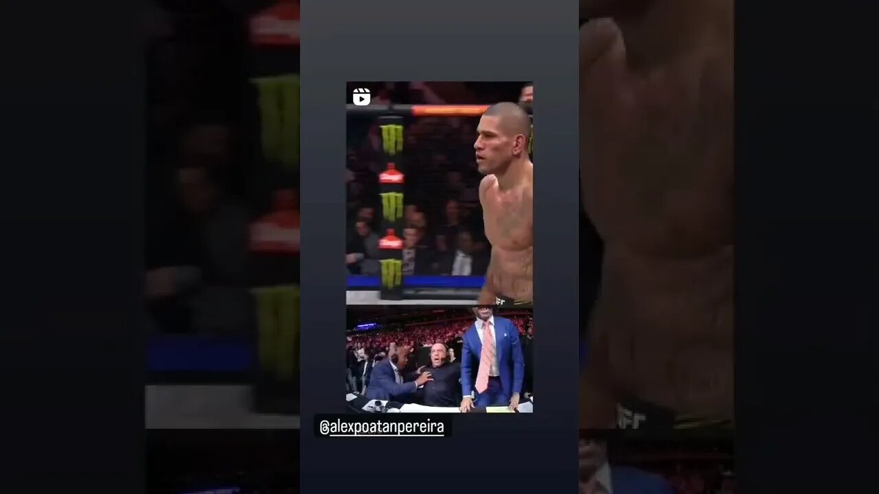 The Booth of UFC commentators reaction to Alex poatan pereira.