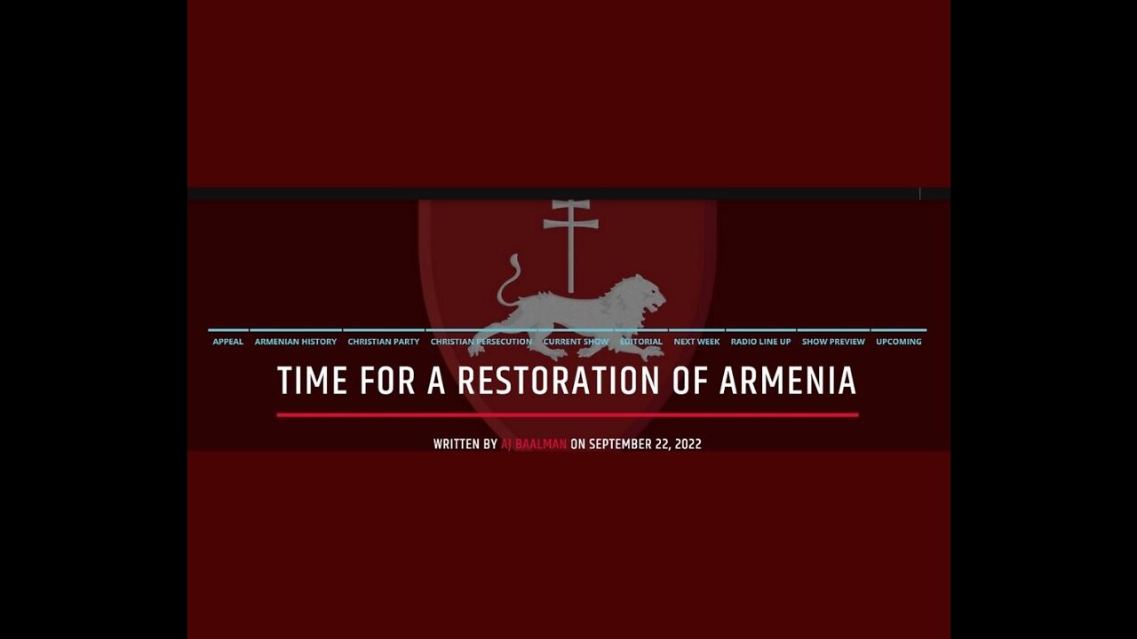 Time For A Restoration Of Armenia