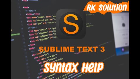 Easy Syntax Highlighting in Sublime Text help|| sublime text editore