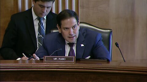 Ranking Member Rubio Speaks at Senate Foreign Relations Subcommittee Hearing on Vaccine Diplomacy