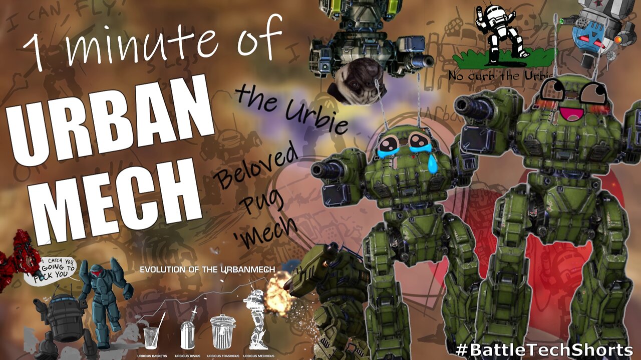 BATTLETECH #Shorts - UrbanMech, the Beloved Pug Mech