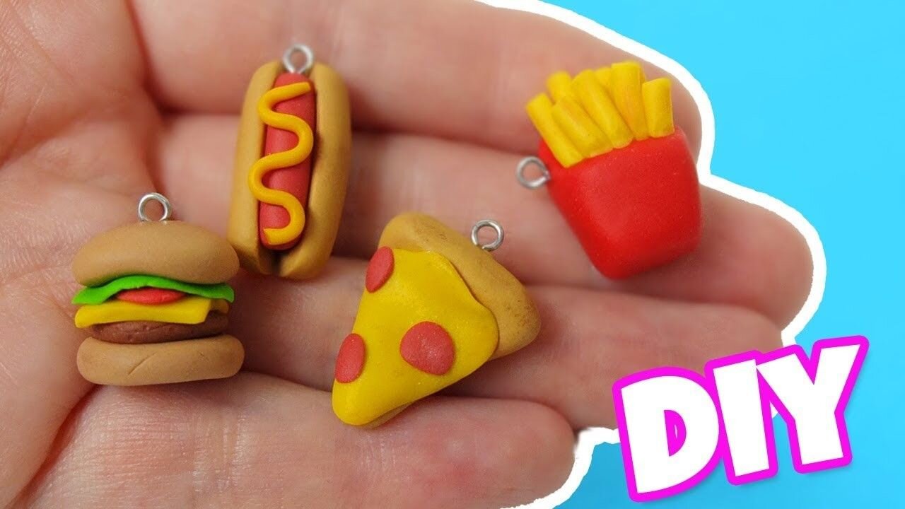 DIY FOOD Charm - Polymer Clay Charm Tutorial