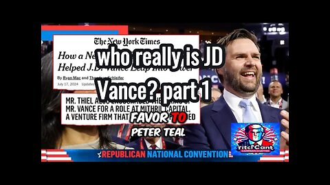 WHO IS JD VANCE? PART 1