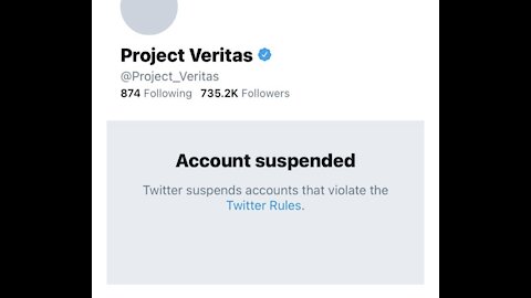 Project Veritas Permanently Suspended From Twitter After Tweeting About Facebook Censorship