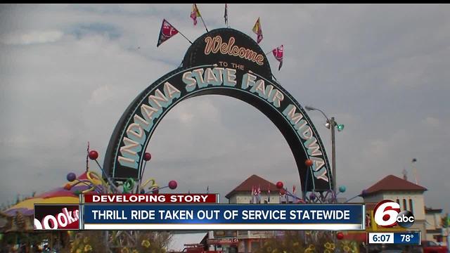 State fire marshal closes all 'Fire Ball' rides in Indiana after fatal accident at Ohio State Fair
