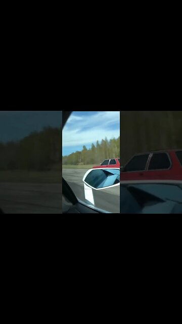 Lamborghini Aventador LP700-4 Roadster vs 1000 RWHP BMW 323i E21 #bmw #e21 #bmwe21 #lambo