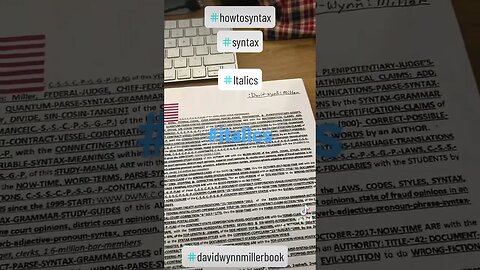 #italic #howtosyntax #syntax In this video I talk about italics and what they mean on a document.