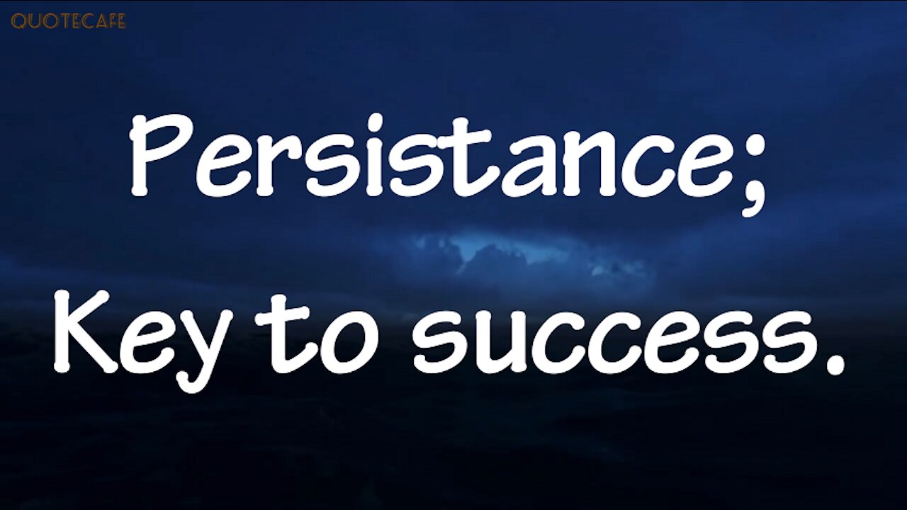 Persistence Quotes