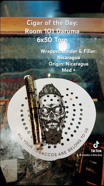 Cigar of the Day: Room 101 Daruma 6x50 Toro #Short Shorts #Cigar #Cigars #SNTB