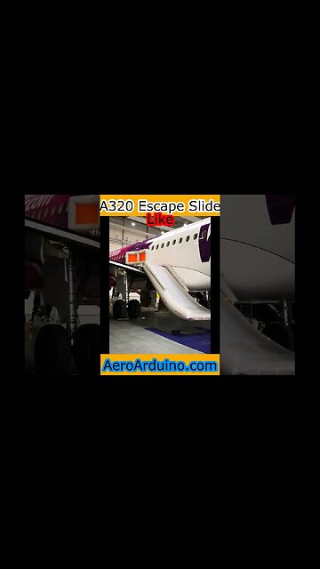 Look At This WizzAir Weird Offwing #Airbus #A320 Emergency Slide #Aviation #Flying #AeroArduino