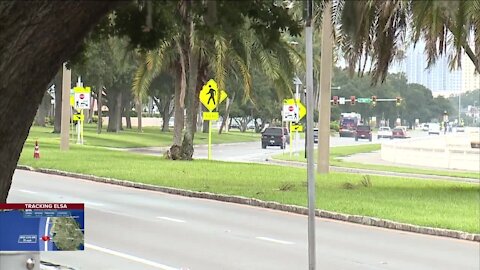 Bayshore Boulevard windy but mostly clear at 5:30 p.m