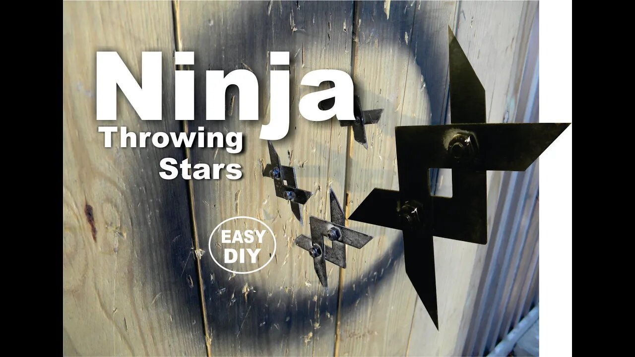 DIY Chinese Ninja Throwing Stars How to make video