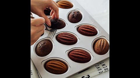 ANNUAL SALE!! 6/9/12Cup Cake Mould Madeleine Pan 3D Olives Shaped Pastry Baking Tray