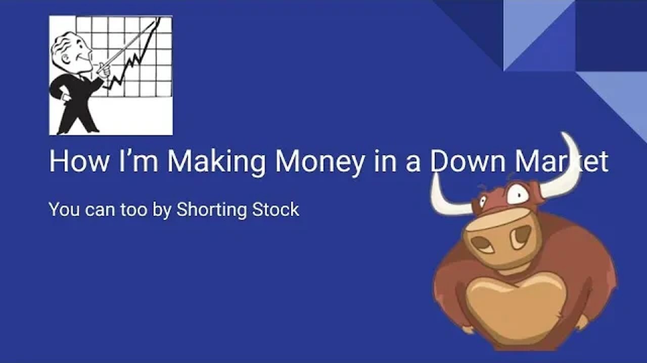 How I'm Making Money in a Down Market #shorts #stocks #stockMarket #stockmarket #stockstosell