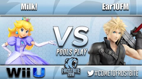Milk! (Peach) vs. Ear10FM (Cloud) - Wii U Pools Play - Frostbite 2018