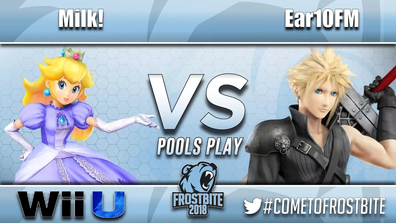Milk! (Peach) vs. Ear10FM (Cloud) - Wii U Pools Play - Frostbite 2018