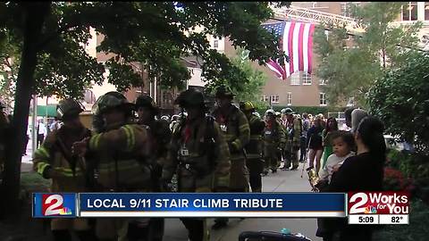 Tulsa's second annual stairwell climb to remember 9/11 first responders