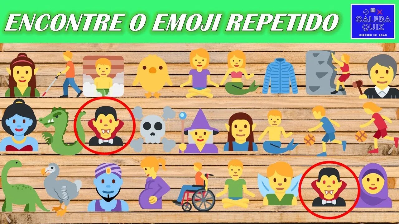 ACHE O EMOJI REPETIDO! [GALERA QUIZ]