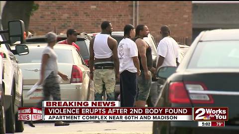 Violence erupts after 2nd body found